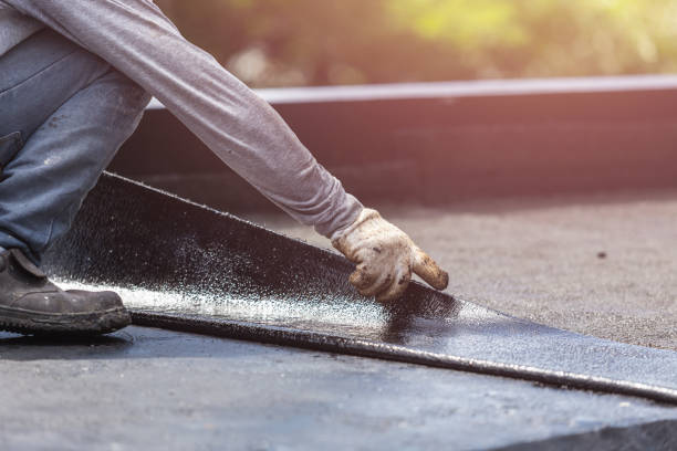Professional Basement Waterproofing technician working in Connersville, IN